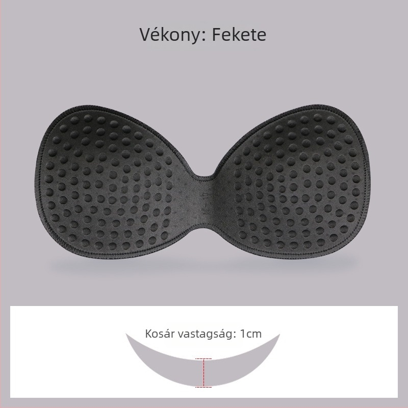 Szivacsból készült egybenyomott mellkasbetét sportmelltartóhoz — varrat nélküli, vastag, lélegző, hangsúlyozza a dekoltázst
