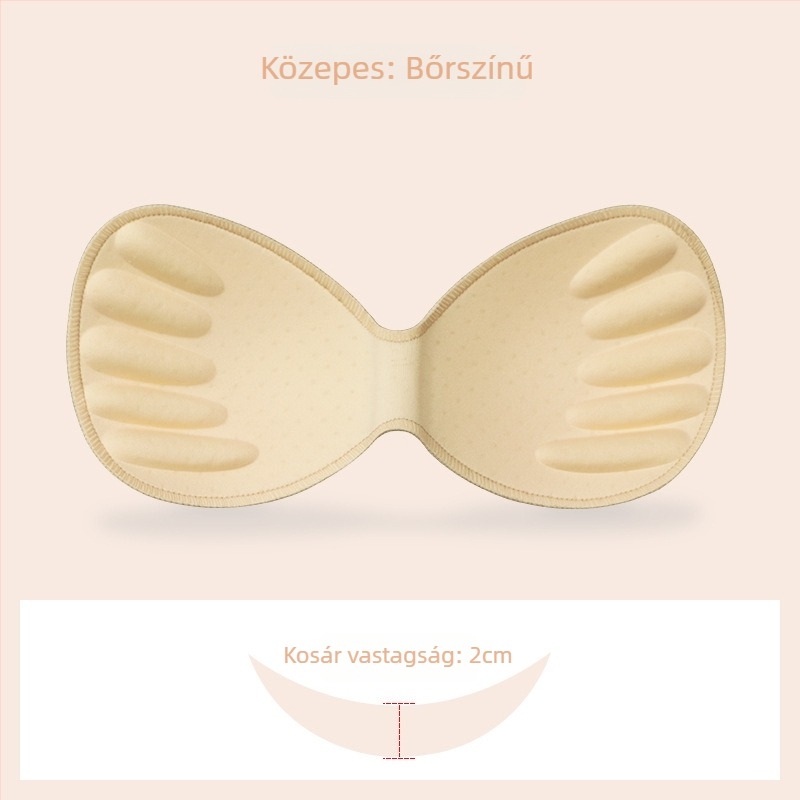 Szivacsból készült egybenyomott mellkasbetét sportmelltartóhoz — varrat nélküli, vastag, lélegző, hangsúlyozza a dekoltázst