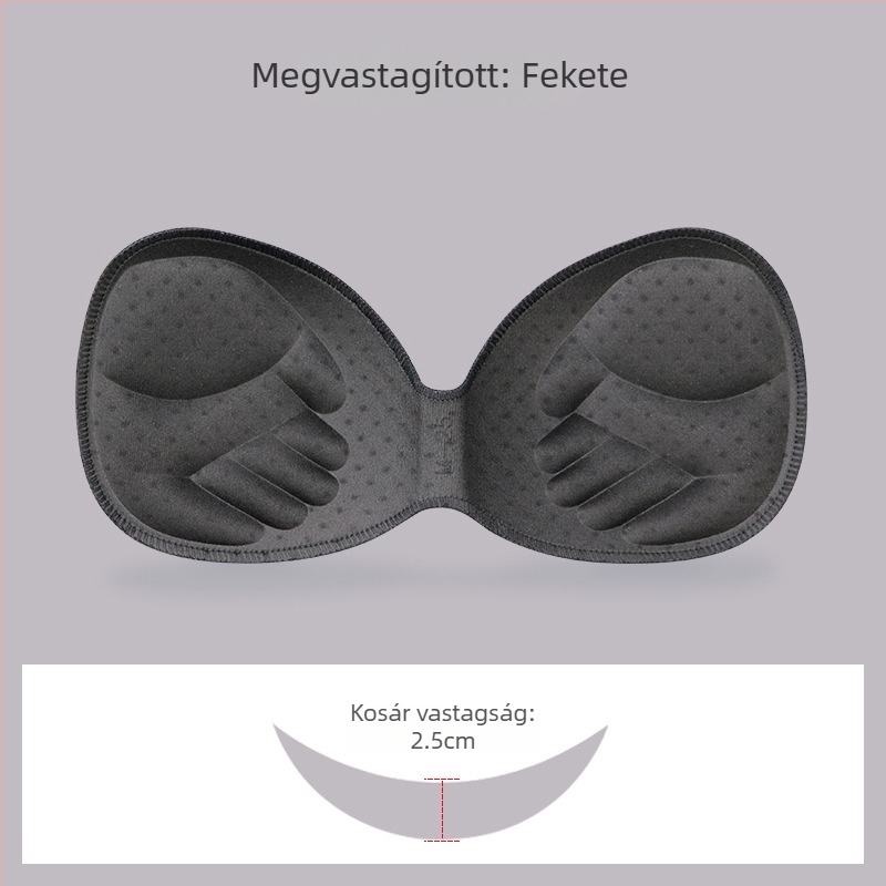 Szivacsból készült egybenyomott mellkasbetét sportmelltartóhoz — varrat nélküli, vastag, lélegző, hangsúlyozza a dekoltázst