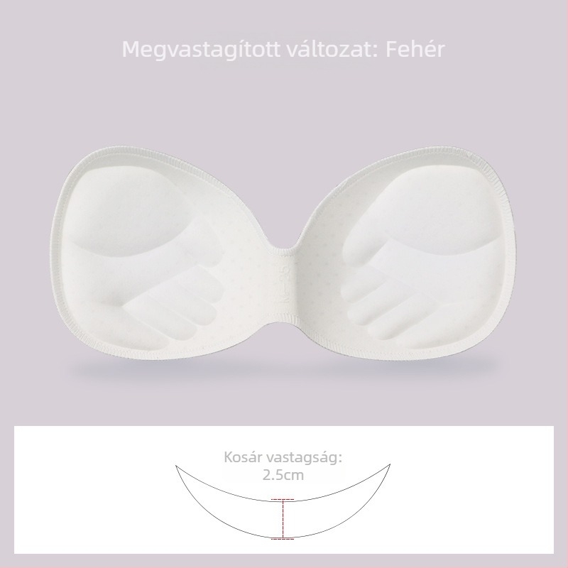 Szivacsból készült egybenyomott mellkasbetét sportmelltartóhoz — varrat nélküli, vastag, lélegző, hangsúlyozza a dekoltázst
