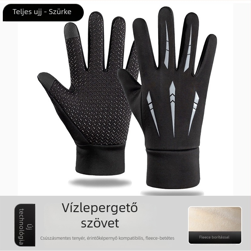 Kerékpáros kesztyűk - uniszex, felnőttek, anyag: selyem virágmintázattal, minta 69850, tavaszi szezon