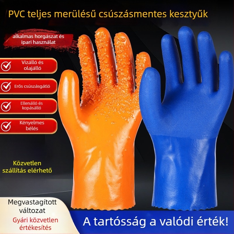 Jiahu olajálló ipari munkakesztyűk, tömeg 188 g, olajálló védelem