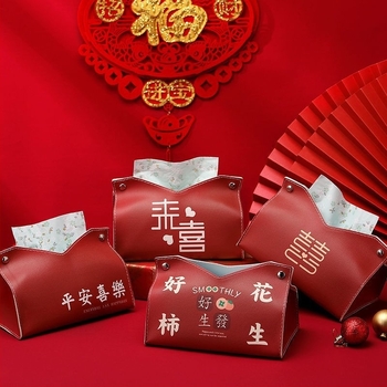 Bőr anyagú zsepiadagoló doboz, modell V-mouth, asztali felszerelés, vízálló és többfunkciós (Anyag: bőr; Modell: V-mouth; Felszerelés: asztali; Funkciók: vízálló, többfunkciós; Csomagolás: 500 db)