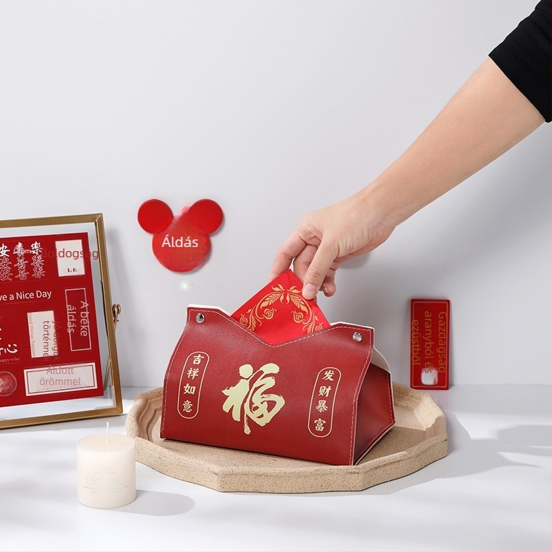 Bőr anyagú zsepiadagoló doboz, modell V-mouth, asztali felszerelés, vízálló és többfunkciós (Anyag: bőr; Modell: V-mouth; Felszerelés: asztali; Funkciók: vízálló, többfunkciós; Csomagolás: 500 db)