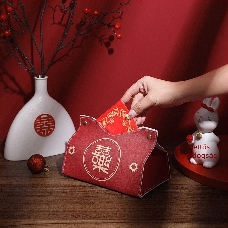 Bőr anyagú zsepiadagoló doboz, modell V-mouth, asztali felszerelés, vízálló és többfunkciós (Anyag: bőr; Modell: V-mouth; Felszerelés: asztali; Funkciók: vízálló, többfunkciós; Csomagolás: 500 db)