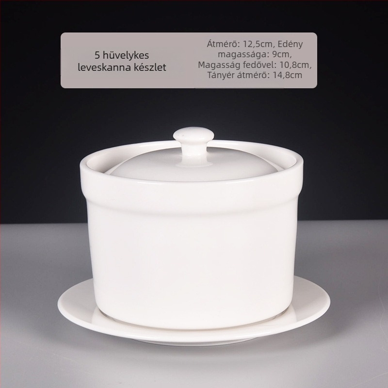 Porcelán tál, modern minimalista stílus, mikrohullámú sütőben használható, aláglazúros felület, testreszabás elérhető