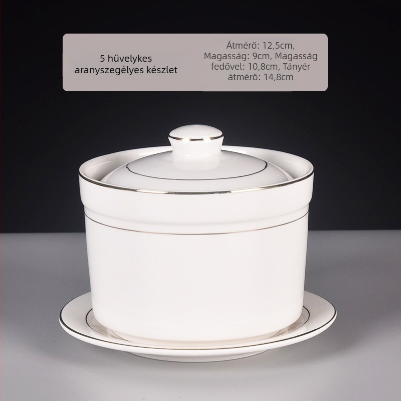 Porcelán tál, modern minimalista stílus, mikrohullámú sütőben használható, aláglazúros felület, testreszabás elérhető