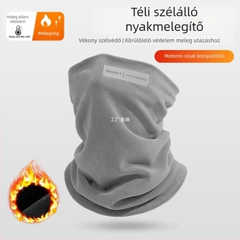 Téli meleg nyakmelegítő sál fleece-betéttel és vastag dizájnnal, szélálló, uniszex, kerékpározáshoz és síeléshez (fleece-betéttel, vastag dizájn, szélálló, kerékpározáshoz és síeléshez)