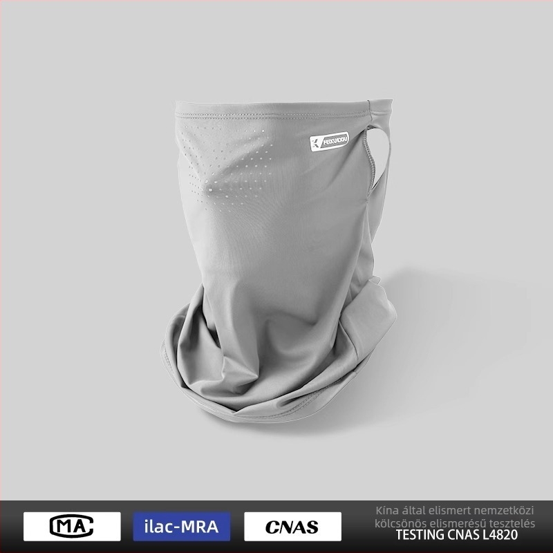 UV-védő maszkos napsapka kültéri sportokhoz, légáteresztő nylon Ice Silk nyakvédő, kerékpározáshoz és horgászathoz