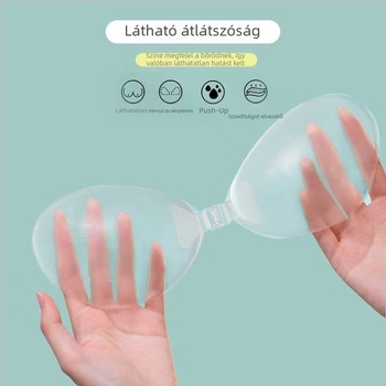 Szilikon mellbimbó tapasz - láthatatlan, összegyűjtő hatású; megvastagodott; kör alakú mellbimbó forma; átlátszó, fényes