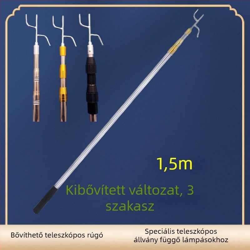Teleszkópos lámpásoszlop a felakasztható lámpásokhoz, kültéri használatra, lampion téli tök alakú, Silk Screen nyomtatás, Új kínai stílus