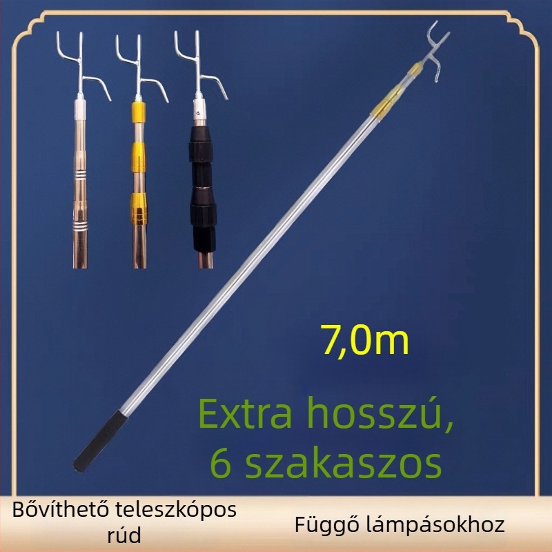 Teleszkópos lámpásoszlop a felakasztható lámpásokhoz, kültéri használatra, lampion téli tök alakú, Silk Screen nyomtatás, Új kínai stílus