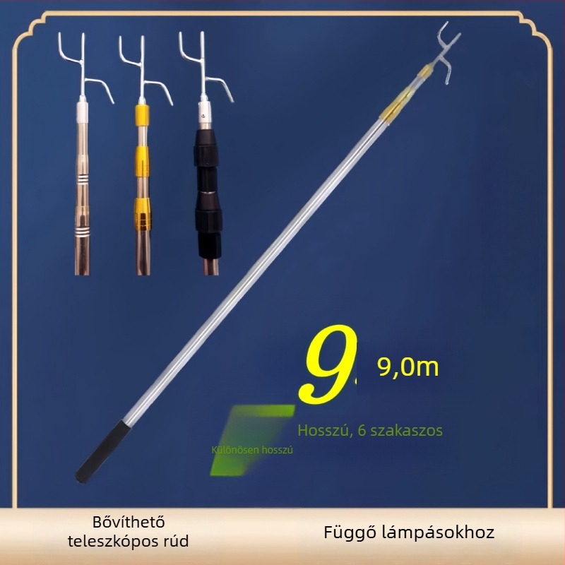 Teleszkópos lámpásoszlop a felakasztható lámpásokhoz, kültéri használatra, lampion téli tök alakú, Silk Screen nyomtatás, Új kínai stílus