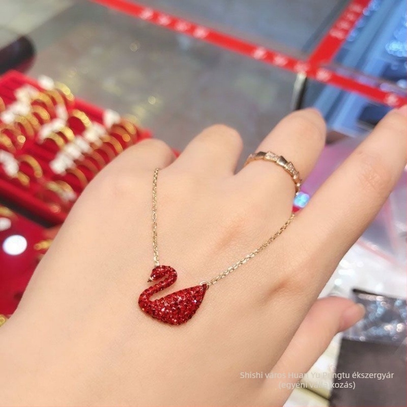 925-ös ezüst hattyú nyaklánc nőknek, kulcscsonti lánccal, online sztár stílus, World márka