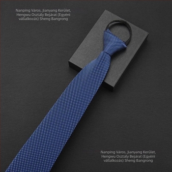 Nyakkendőcsipesz - kötés nélküli stílus, csíkos mintázat, gallér virág motívummal, férfiaknak