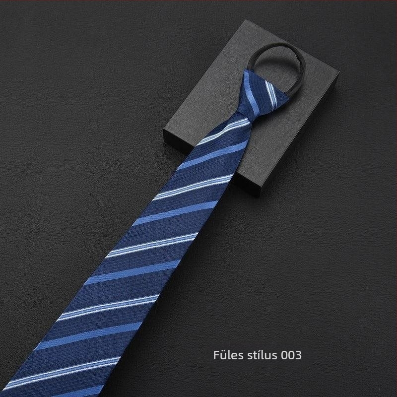 Nyakkendőcsipesz - kötés nélküli stílus, csíkos mintázat, gallér virág motívummal, férfiaknak