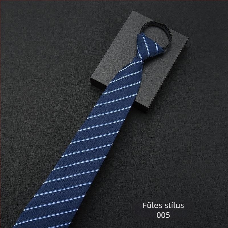 Nyakkendőcsipesz - kötés nélküli stílus, csíkos mintázat, gallér virág motívummal, férfiaknak