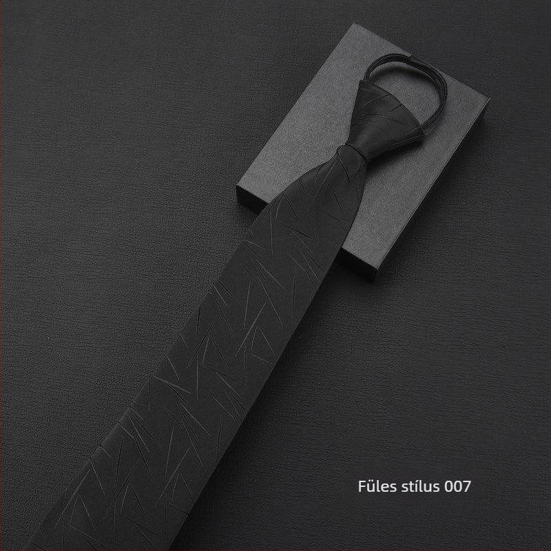 Nyakkendőcsipesz - kötés nélküli stílus, csíkos mintázat, gallér virág motívummal, férfiaknak