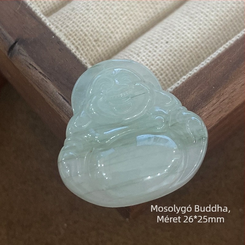 Tianshan jáde medál Ruyi Buddha dizájnnal, nyaklánc