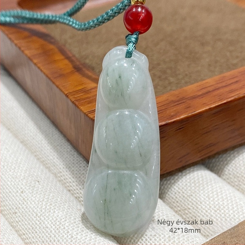 Tianshan jáde medál Ruyi Buddha dizájnnal, nyaklánc