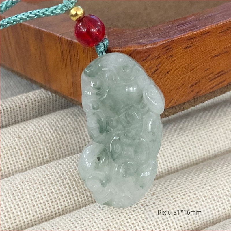 Tianshan jáde medál Ruyi Buddha dizájnnal, nyaklánc