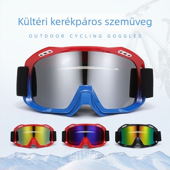 Kerékpáros szemüveg, TPU anyag, teljes keret, szélálló, uniszex, modell Jh002, cserélhető lencsék, kompatibil dioptriás szemüveggel és fejpántos szemüveggel