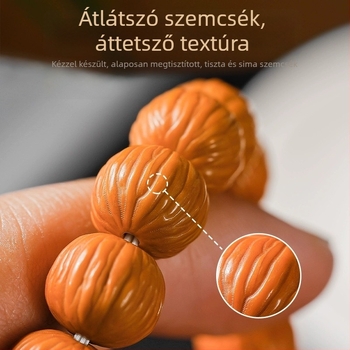Diófából készült karkötő, retro stílus, uniszex geometriai design, gravírozás