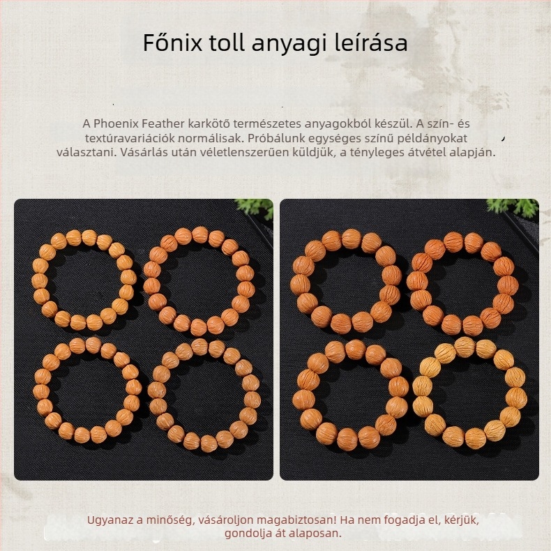 Diófából készült karkötő, retro stílus, uniszex geometriai design, gravírozás