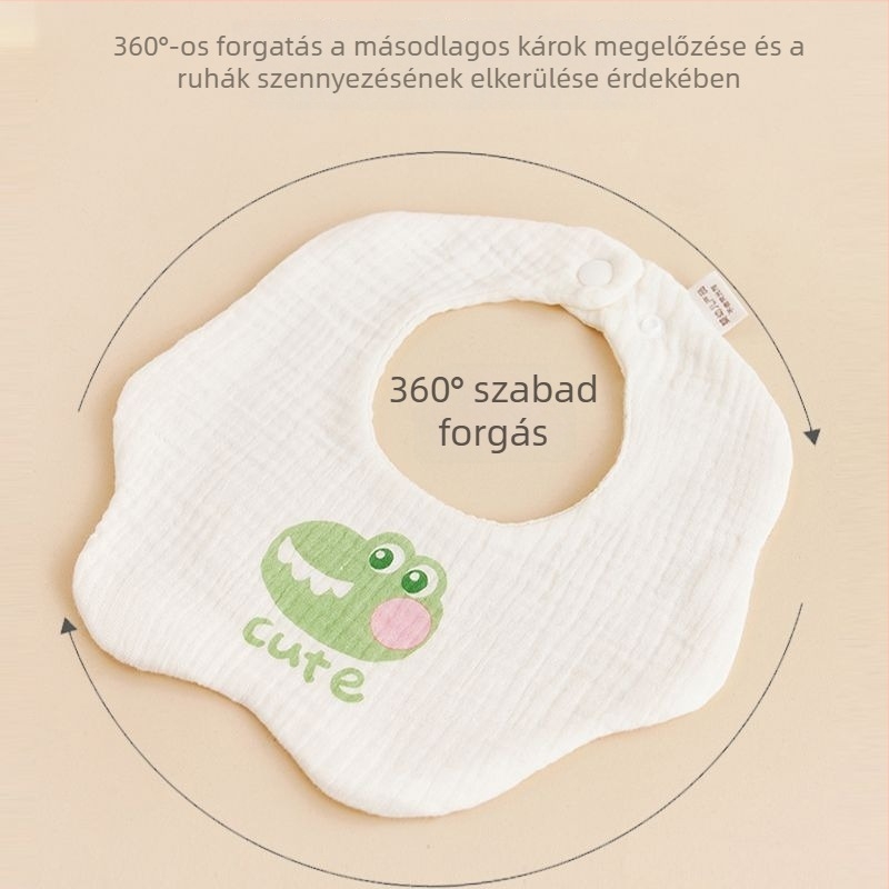 Unique márkájú hatrétegű géz baba szalvéta pamutból, 3–8 évesek számára