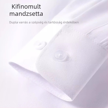 Gyerekeknek szóló hosszú ujjú iskolai ing, koreai stílus, puha felületkezelés, 30% pamut keverék, téli 2025