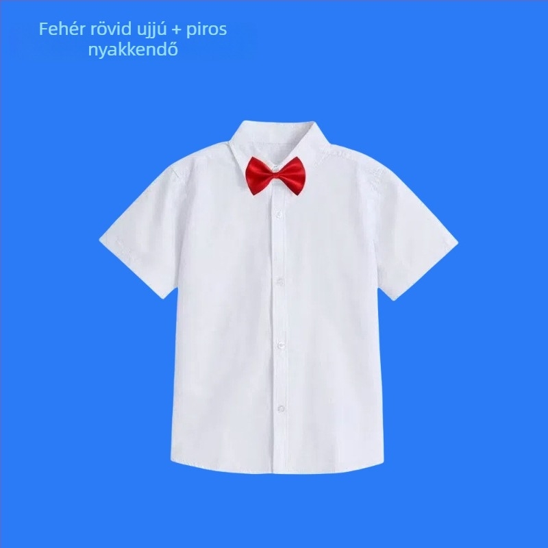 Gyerekeknek szóló hosszú ujjú iskolai ing, koreai stílus, puha felületkezelés, 30% pamut keverék, téli 2025