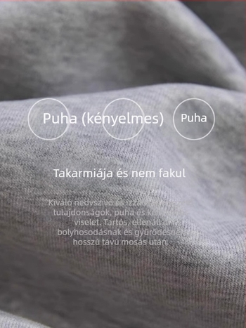 Kapucnis kardigán pamutból fleece-béléssel, laza szabás, kerek nyak, cipzár