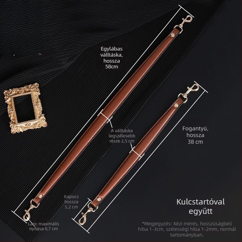 Corduroy anyagú táska vállpánt, cserélhető, egyrészes kivitel
