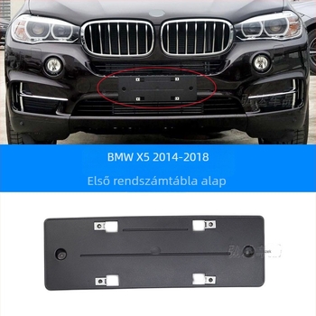 BMW X5 G05 rendszámtábla-tartó – elülső és hátsó, műanyag, modell 0110, Xin Yicheng