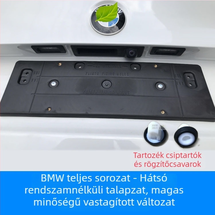 BMW X5 G05 rendszámtábla-tartó – elülső és hátsó, műanyag, modell 0110, Xin Yicheng