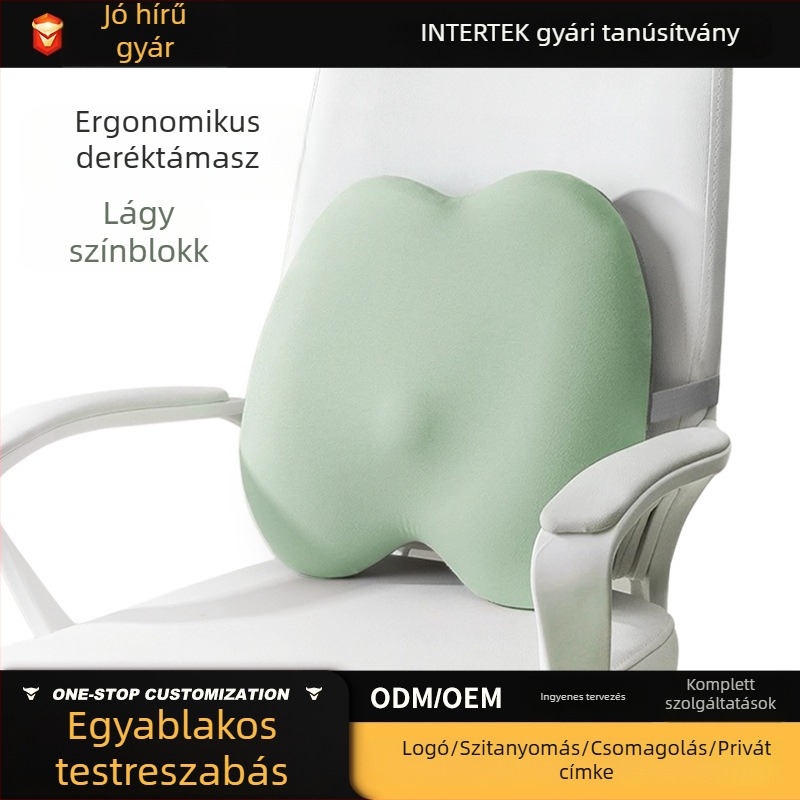 Irodai székhez kifejezetten ágyéki párna, memóriahab, puha hátsó támasz