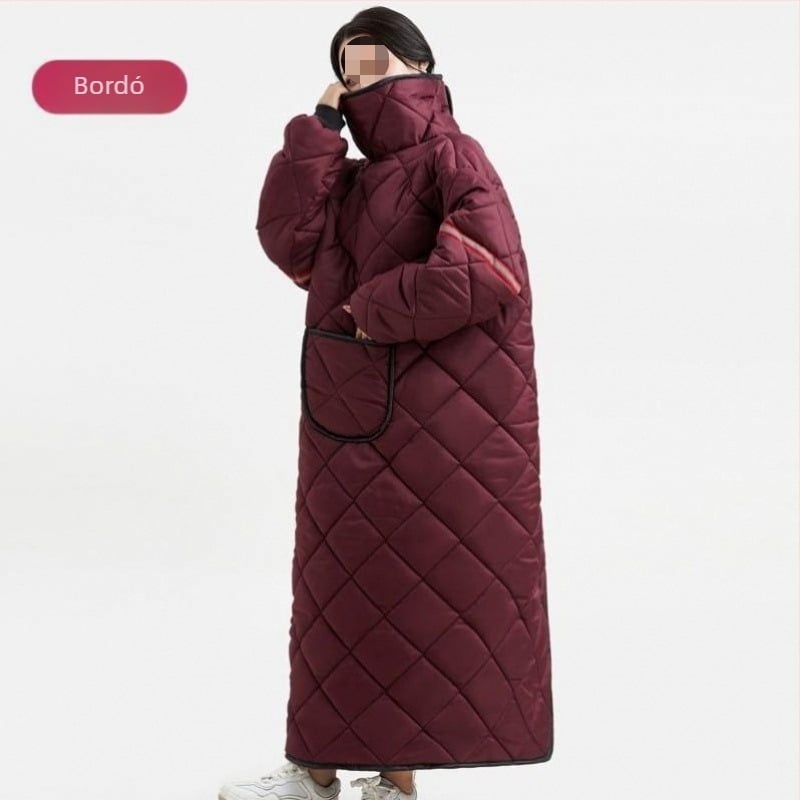 Szélvédő kabát elektromos járművekhez és motorkerékpárokhoz, fleece-béléssel, téli stílusú, kétoldalú vízálló