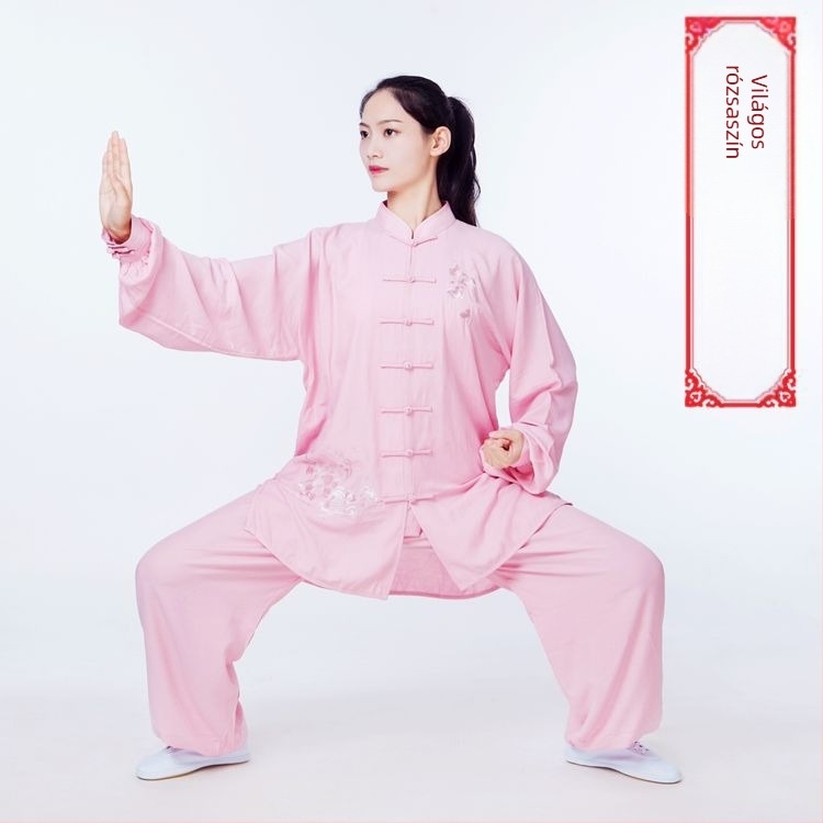 Női Tai Chi ruha, hosszú ujjú, Chenille anyag Spandex-szel, 2023 tavasz