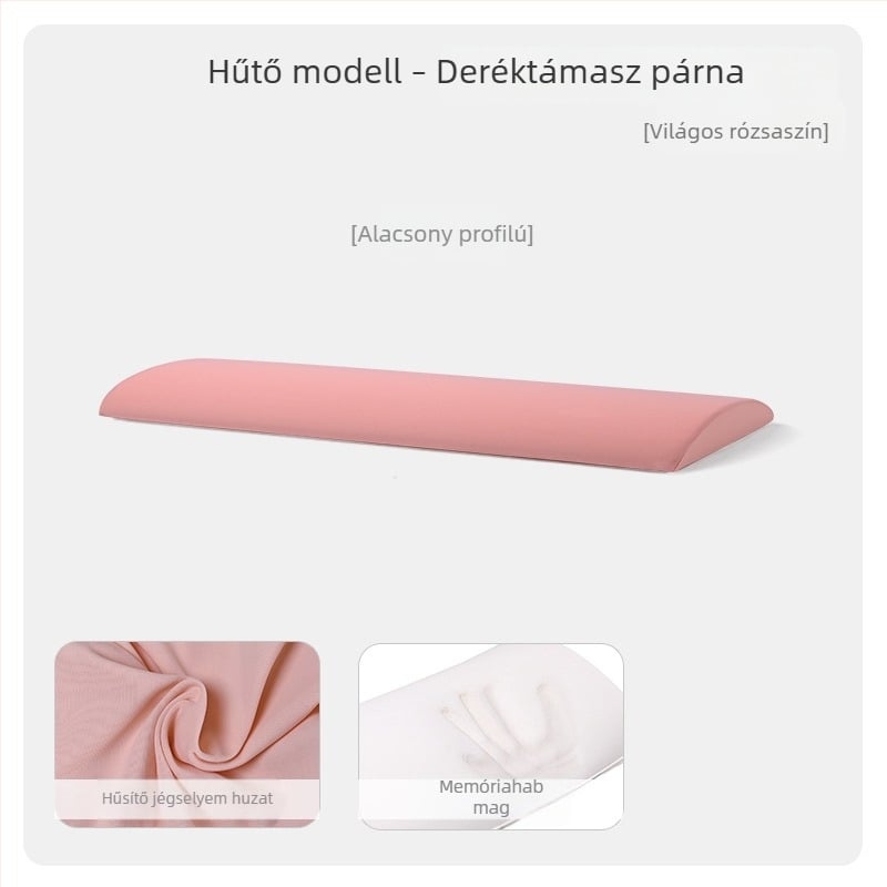 Memóriahabos ágyéki párna alváshoz, deréktámasz az ágyban