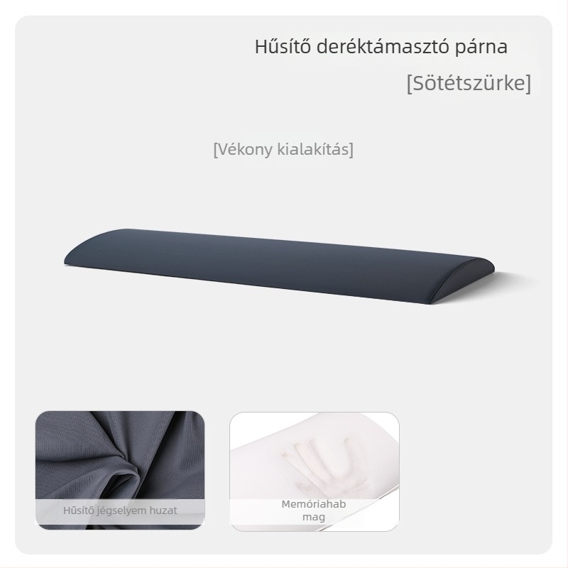 Memóriahabos ágyéki párna alváshoz, deréktámasz az ágyban