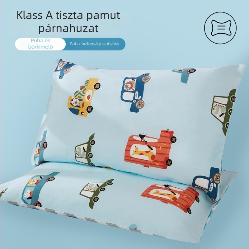 Párnahuzat 100% pamutból, 60-as szövésű anyag, reaktív nyomtatás, modern minimalista stílus, márka Embroidered Boy