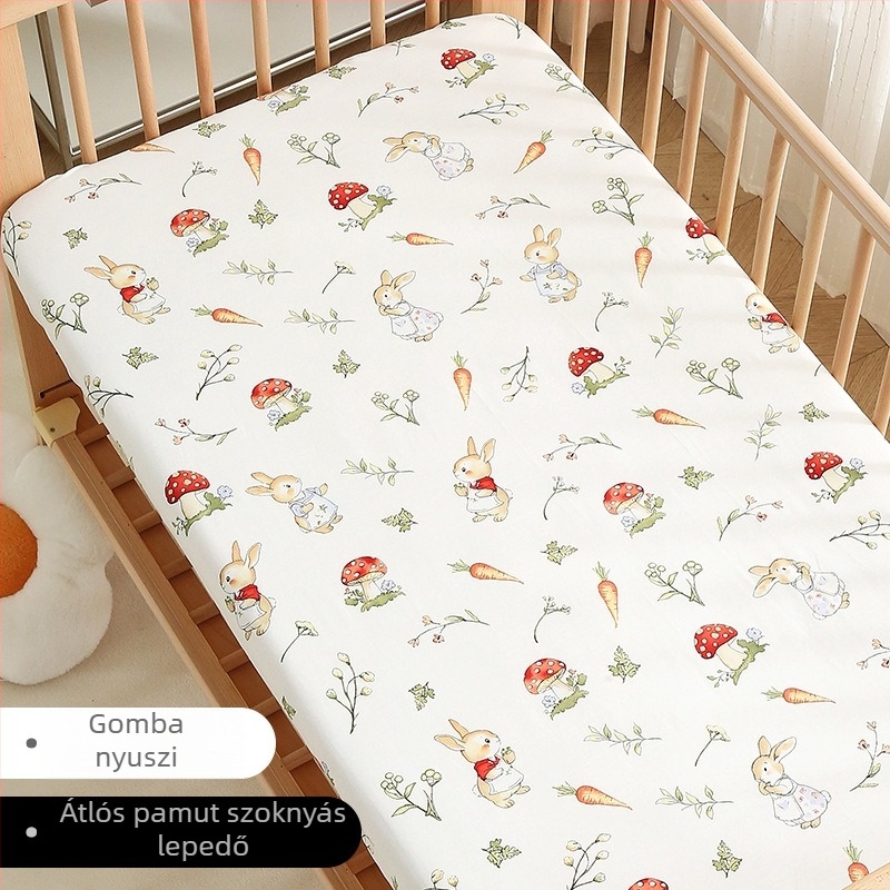 Pinlan 100% pamut babafészek lepedő és matracvédő, twill szövés