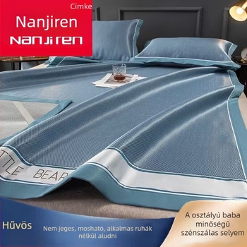 Antibakteriális ice silk hűtő matrac egyszemélyes ágyhoz, nyári használatra, géppel mosható