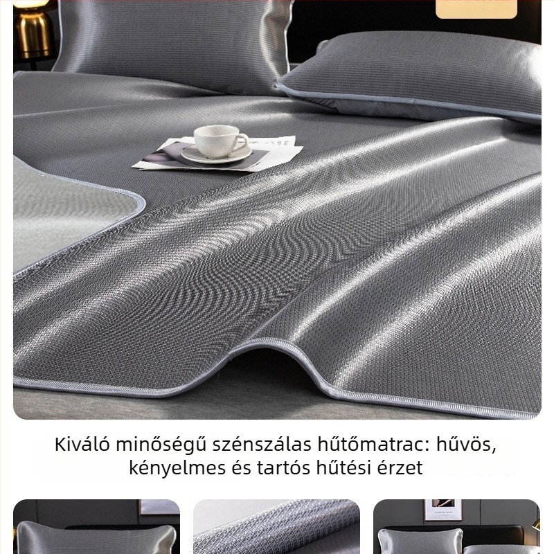 Antibakteriális ice silk hűtő matrac egyszemélyes ágyhoz, nyári használatra, géppel mosható