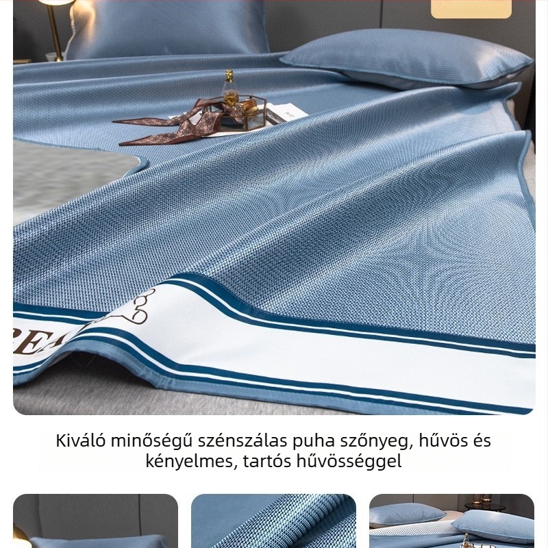 Antibakteriális ice silk hűtő matrac egyszemélyes ágyhoz, nyári használatra, géppel mosható