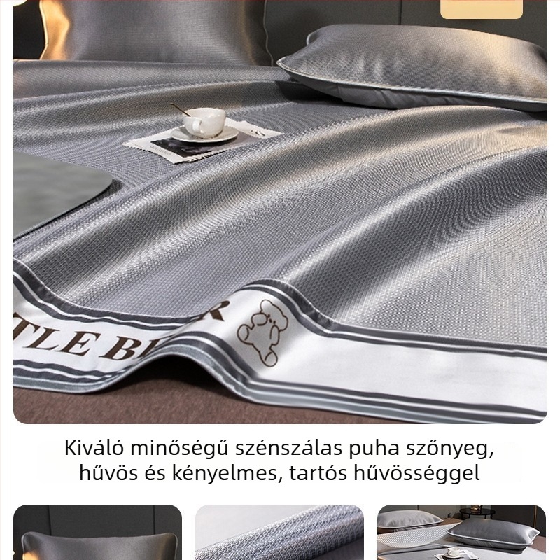 Antibakteriális ice silk hűtő matrac egyszemélyes ágyhoz, nyári használatra, géppel mosható