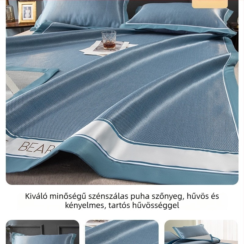 Antibakteriális ice silk hűtő matrac egyszemélyes ágyhoz, nyári használatra, géppel mosható