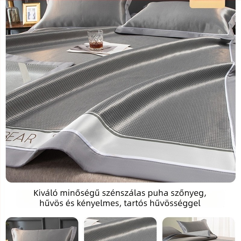 Antibakteriális ice silk hűtő matrac egyszemélyes ágyhoz, nyári használatra, géppel mosható