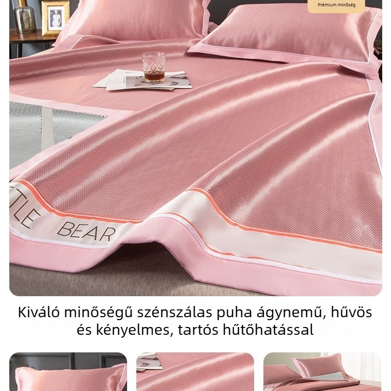 Antibakteriális ice silk hűtő matrac egyszemélyes ágyhoz, nyári használatra, géppel mosható
