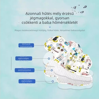 Babakocsis ülésvédő hűtő PVC anyagból, univerzális babakocsikhoz és étkezőszékekhez, jéggyöngy párna